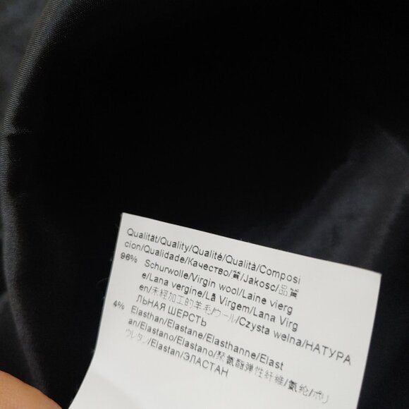 HUGO BOSS Daverla Dress Little Black Wool Career Professional Sheath Sleevless - Picture 11 of 12